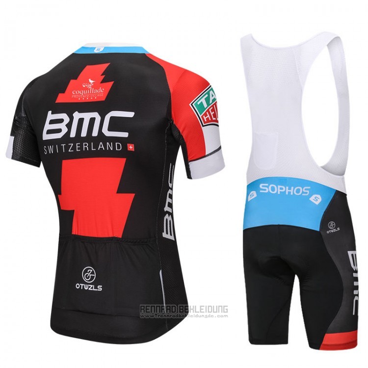 2018 Fahrradbekleidung BMC Rot und Shwarz Trikot Kurzarm und Tragerhose - zum Schließen ins Bild klicken